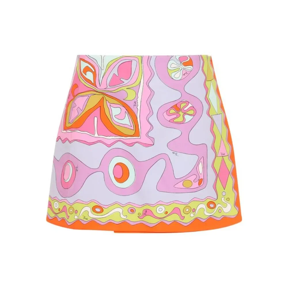 Pucci Silk Twill Skirt Women